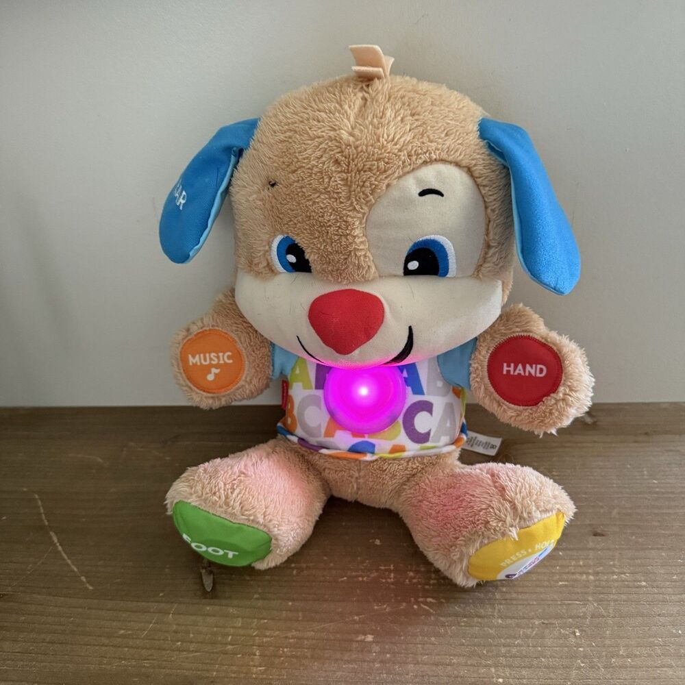 Fisher-Price Laugh & Learn Smart Stages Musical Talking Plush Toy Puppy Dog